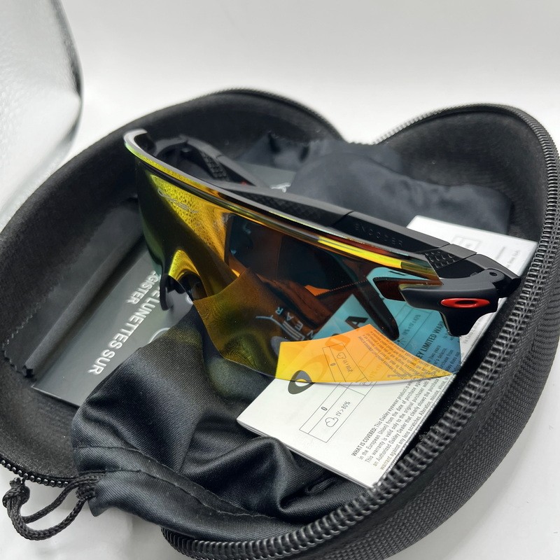New Oakley Encoder OO9471 Matte Orange/Red PRIZM Gold MIRROR Sunglasses US