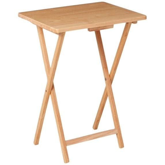 Mainstays Rubberwood Folding TV Tray Table