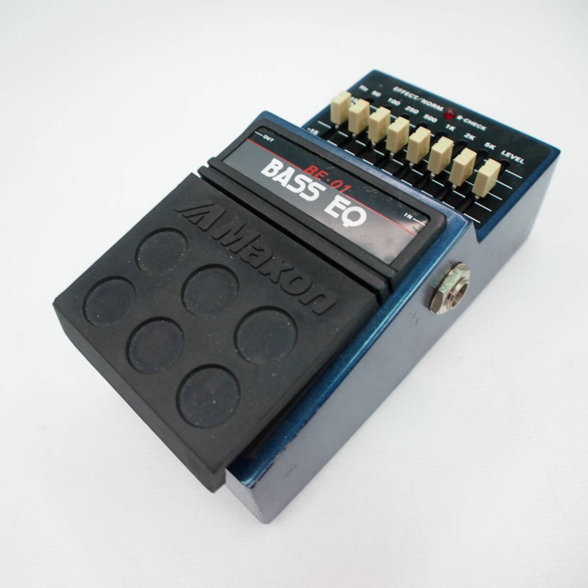 Maxon BE-01 Bass Graphic Equalizer 7 Band EQ Guitar Effects Pedal Made in Japan