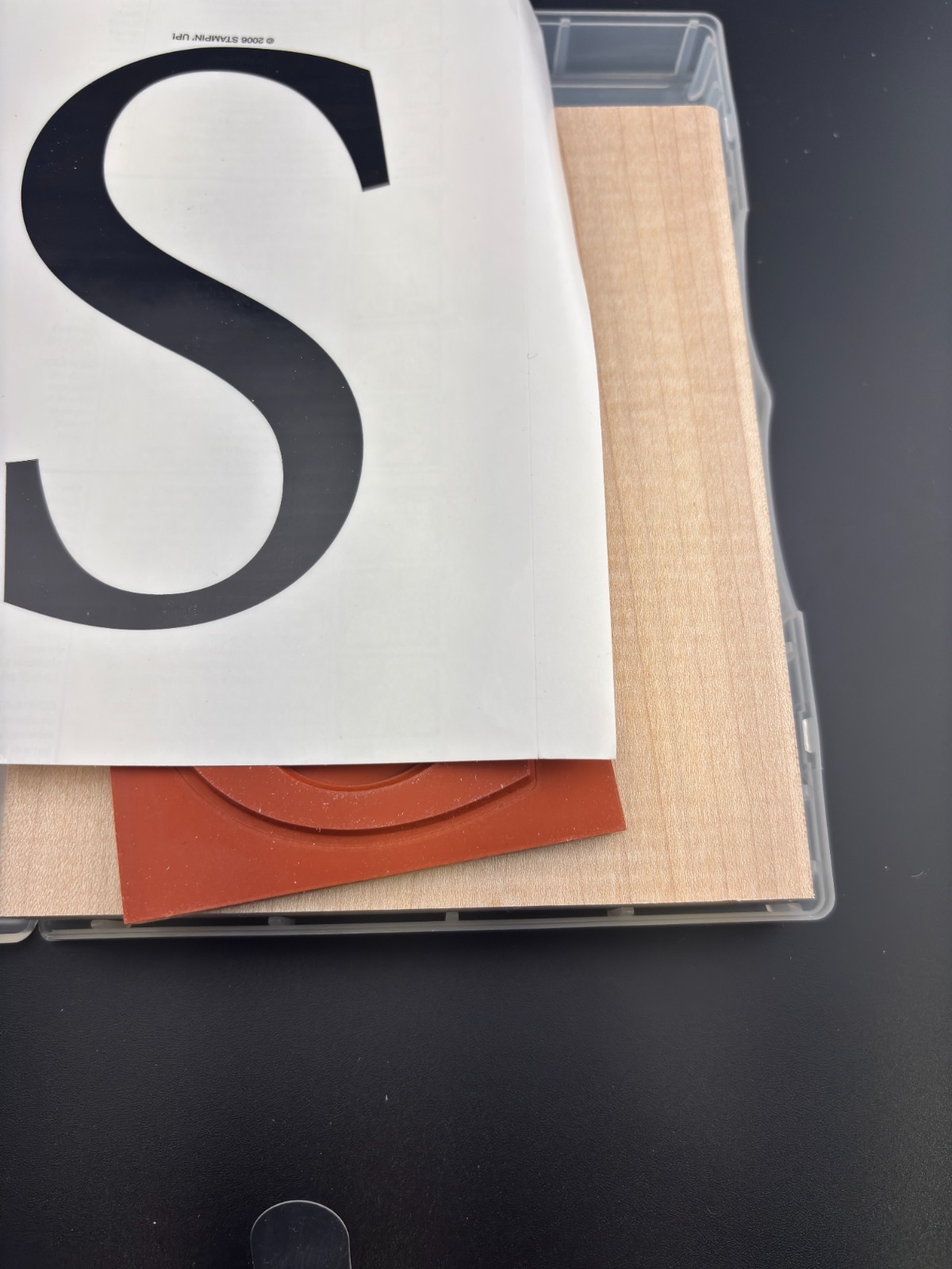 Stampin’ Up! Monogram "S" Mounted Rubber Stamp