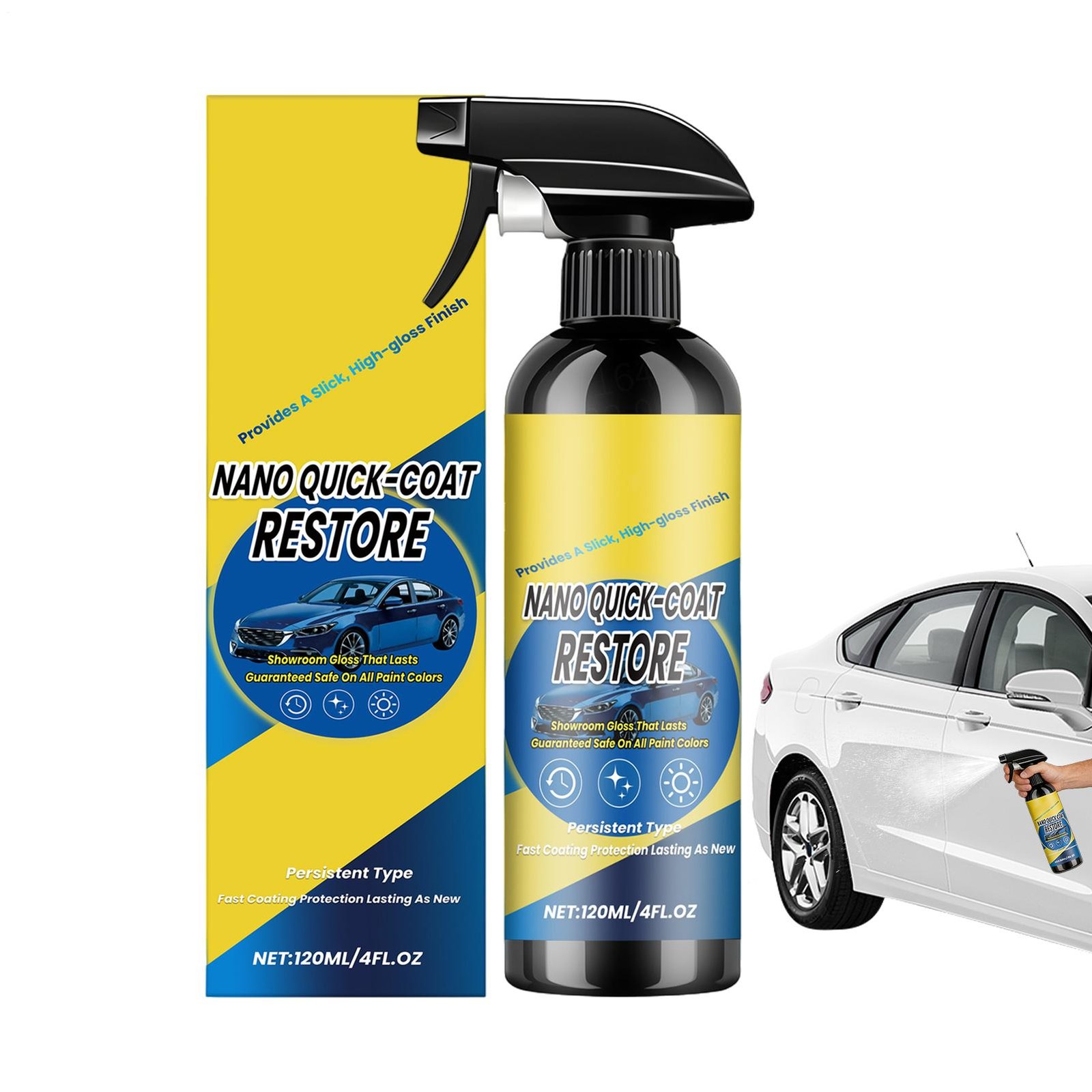 120ml Ceramic Coating Spray For Cars High Gloss Ceramic Detail Polishing Spray