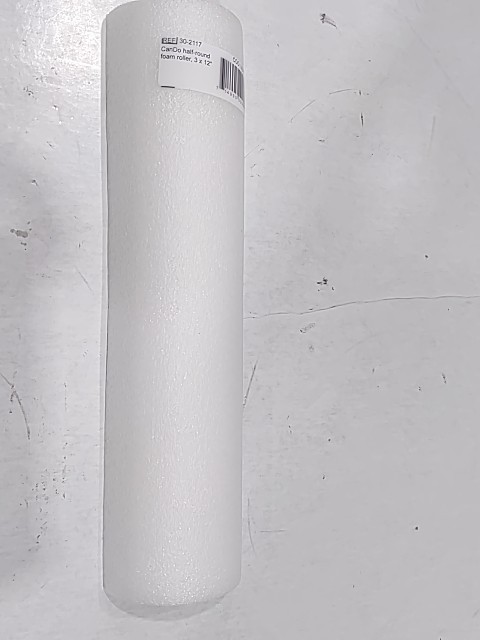 CanDo CanDo-30-2117 3 x 12 in. PE Foam Slim Half Round Roller - White