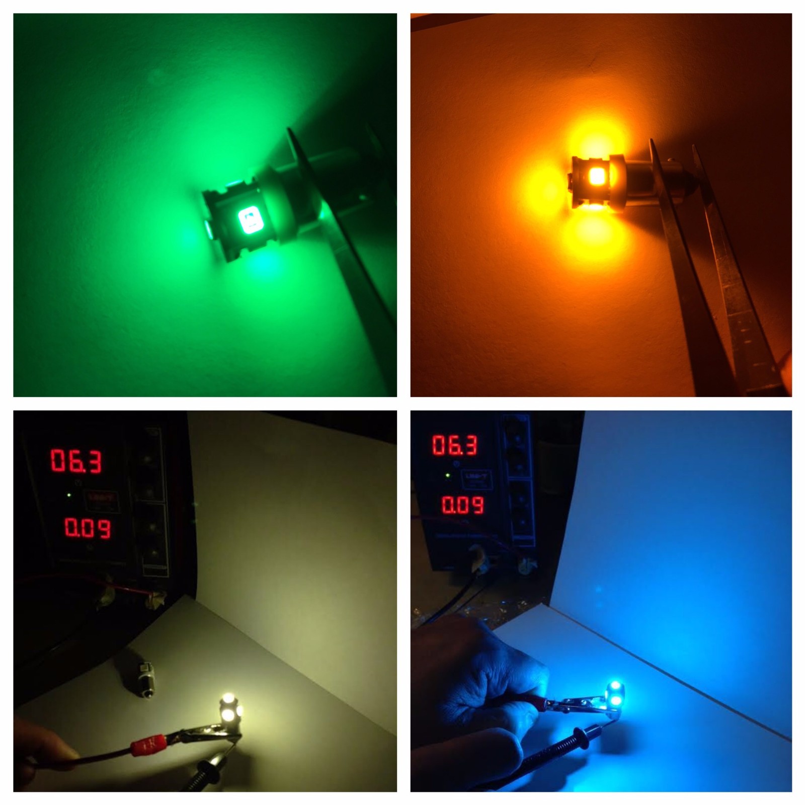 (15) BAYONET 6.3V LED LAMPS / #44  #47  #1847 #1866 #1888 #1302  COLOR CHOICE !