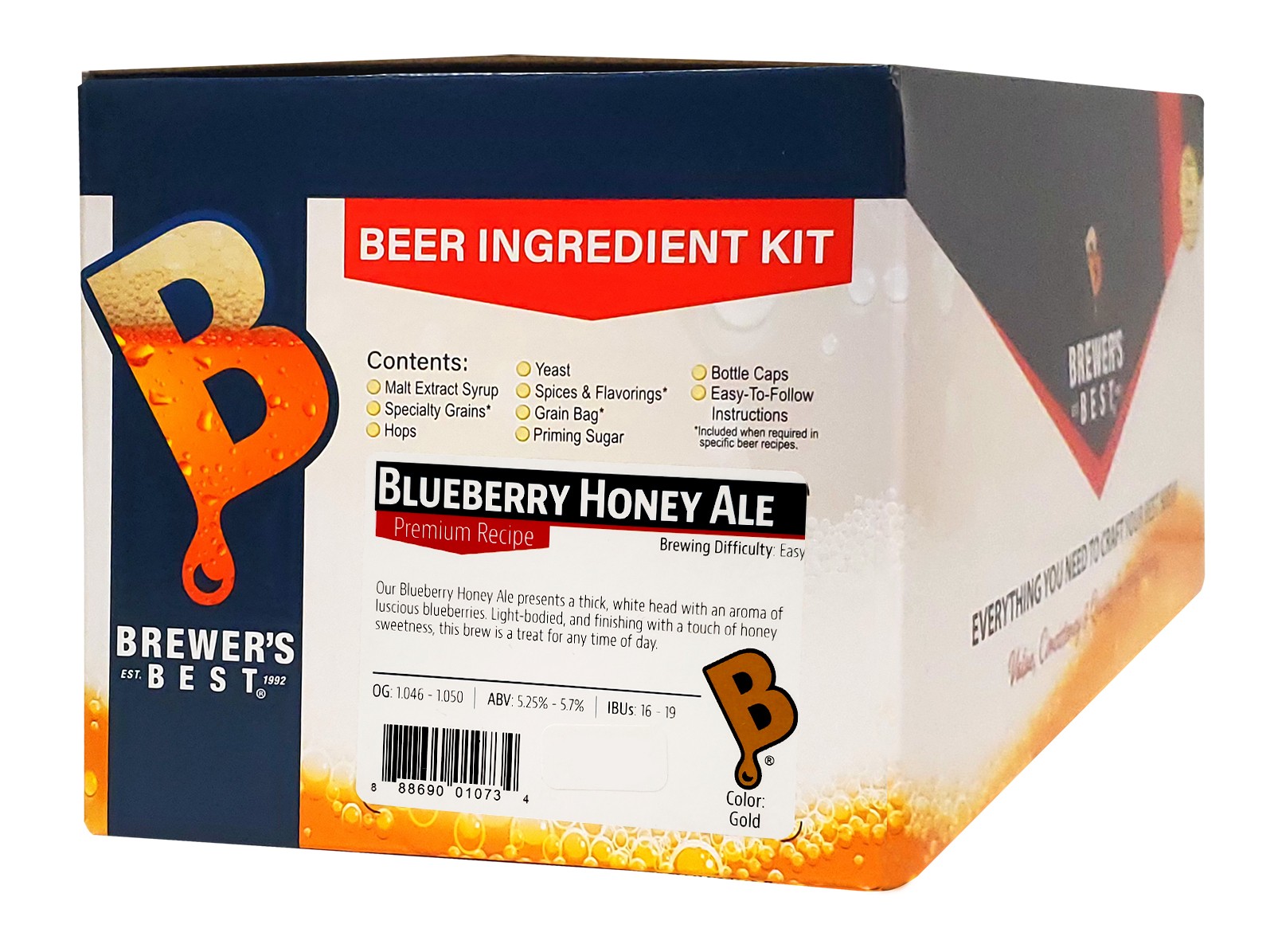 Brewer's Best Blueberry Honey Ale 5 Gallon Home Brew Beer Ingredient Kit