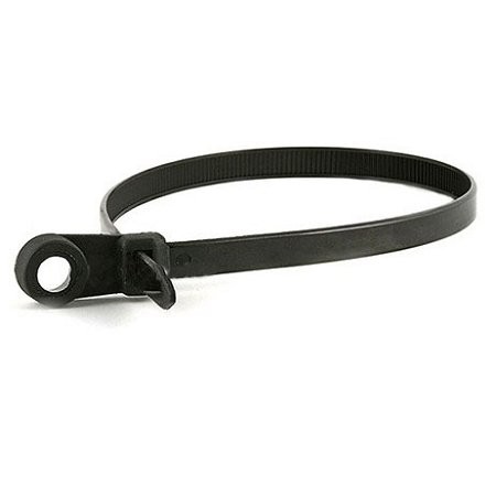 Electriduct 12" Nylon Mounting Cable Ties Plastic - 100 Pieces, Black