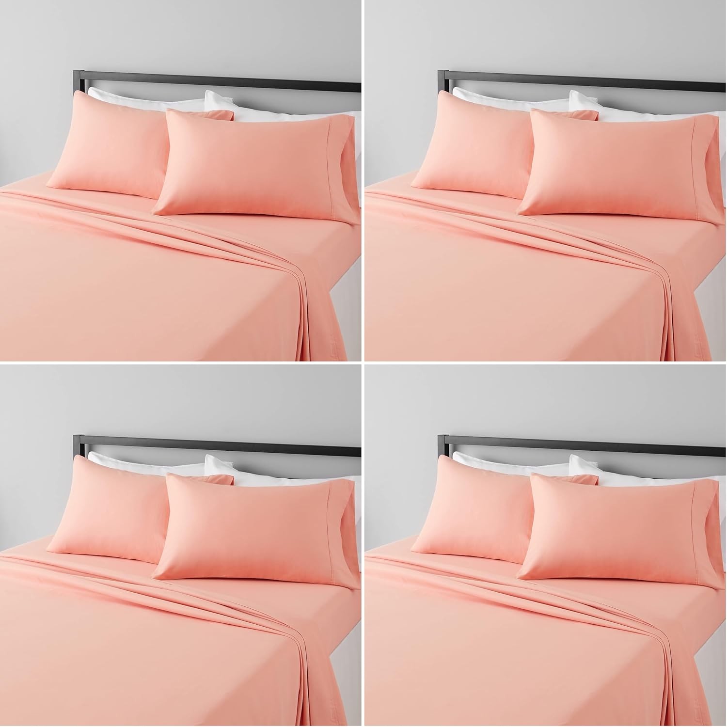 Lightweight Super Soft Easy Care Breathable Microfiber 4 Piece Cozy Comfortable