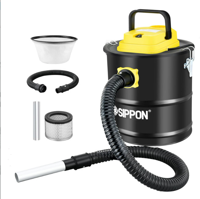 800W Ash Vacuum Cleaner with Blower – 2.6 Gal for Fireplaces & Stoves