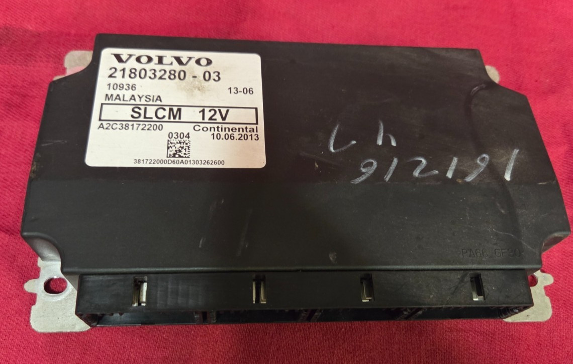 14 VOLVO LIGHT CONTROL MODULE SLCM 21803280-03, A2C38172200  CONTINENTAL, 161216