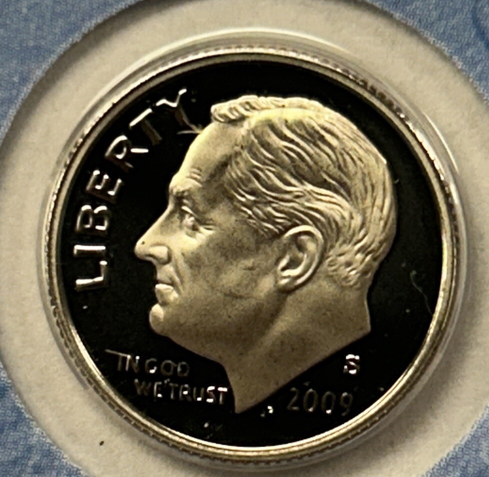 2009 S Proof Clad Roosevelt Dime From Proof Set With Free Shipping