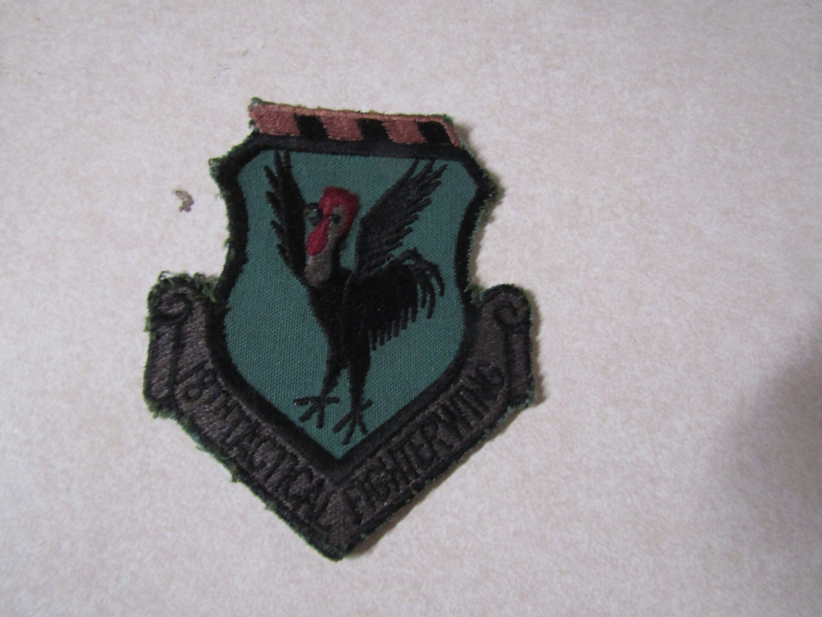 MILITARY PATCH OLDER US AIR FORCE 18TH TACTICAL FIGHTER WING
