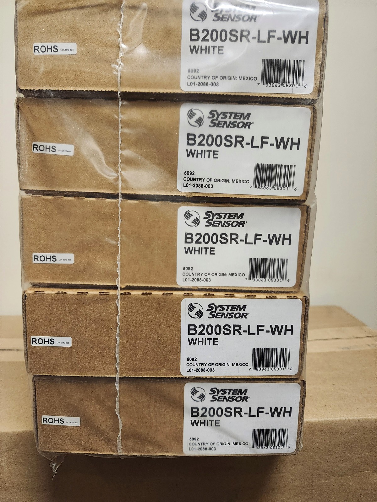 Sounder Base, 6", Low Frequency, White, System Sensor #B200SR-LF-WH