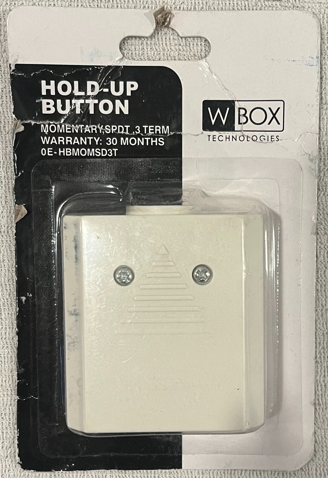 W Box Hold-up Button Momentary, SPDT, OE-HBMOMSD3T