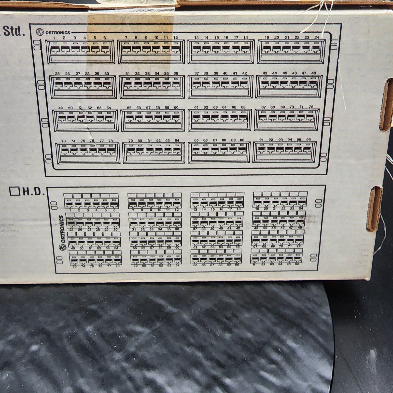New! Ortronics OR-851000354 96-Port Cat-5 Patch Panel Ethernet Network 🌐🔌