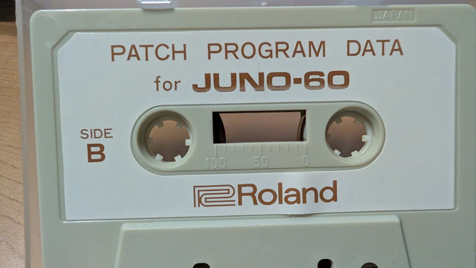 Original Juno 60 Patch Program Data Cassette, Roland Preset Recovery