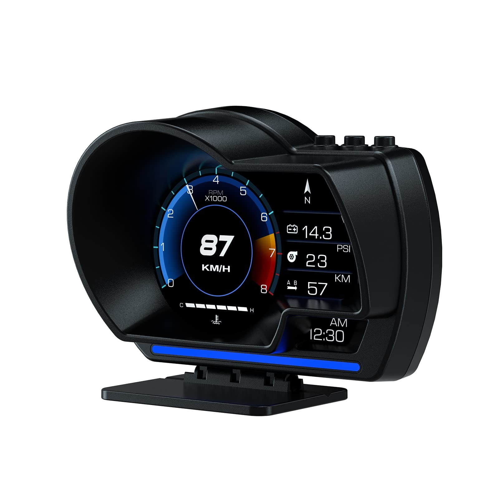 OBD2 GPS Car HUD Head Up Display Speedometer Gauge Digital Automotive