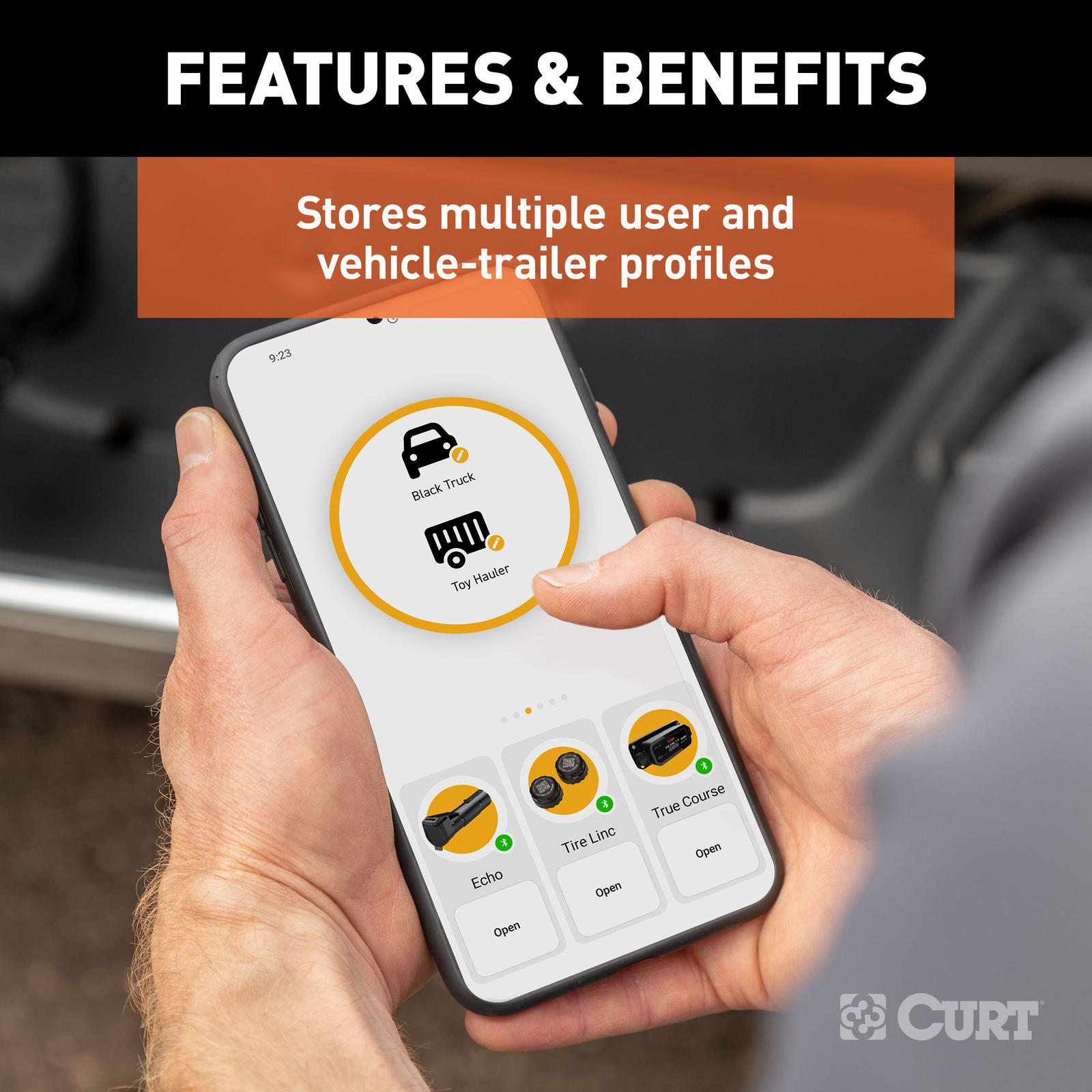 Echo Mobile Trailer Brake Controller, 7-Way, Bluetooth? Smartphone Connection