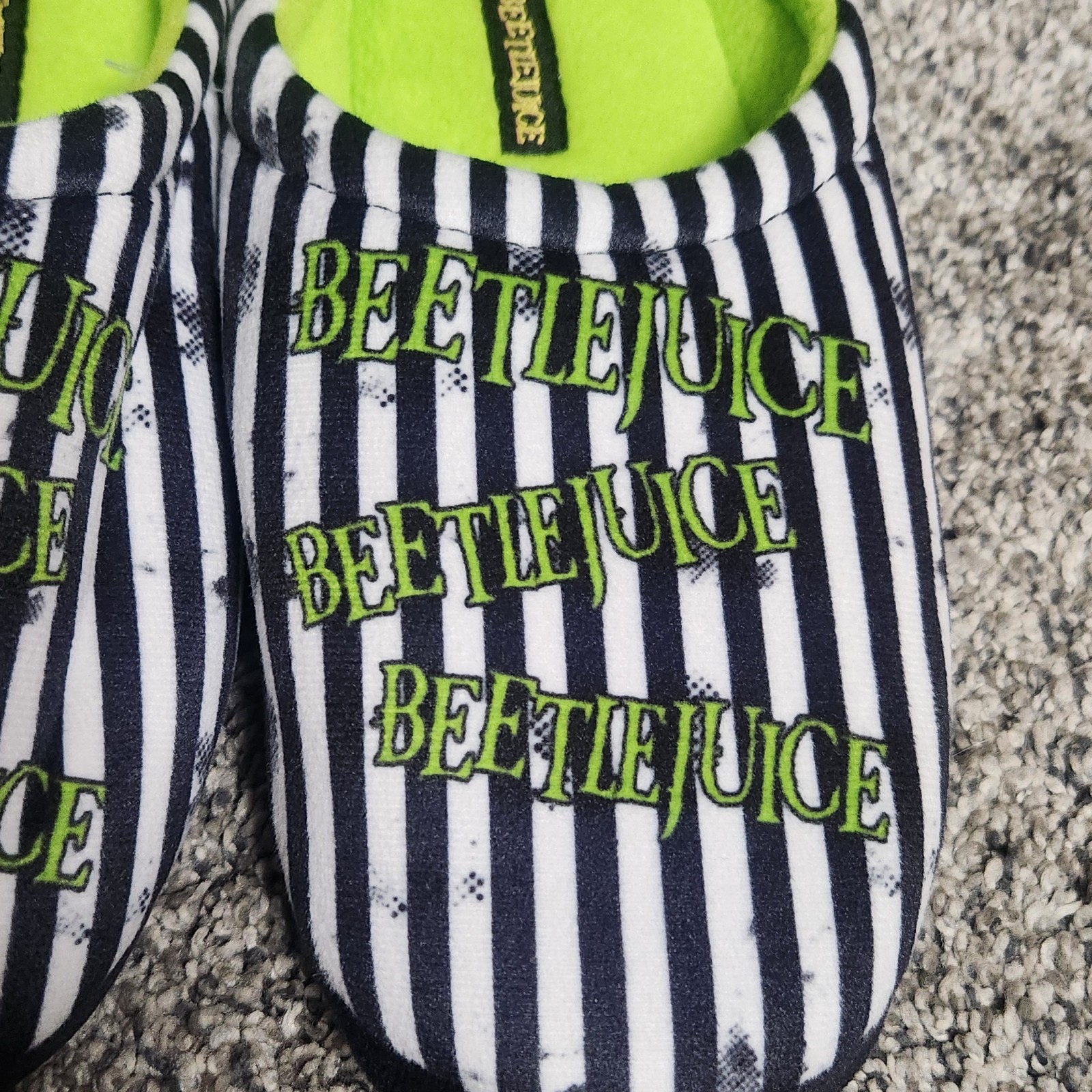 Beetlejuice Slippers Size Small New With Tag