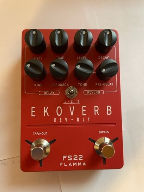 Flamma FS22 Ekoverb Stereo Delay Reverb Pedal Tested And Working