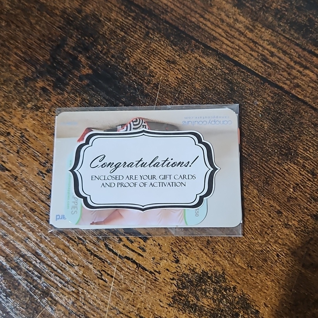 Assorted $190 Baby Gift Card's! -Baby Clothes And Other Needs