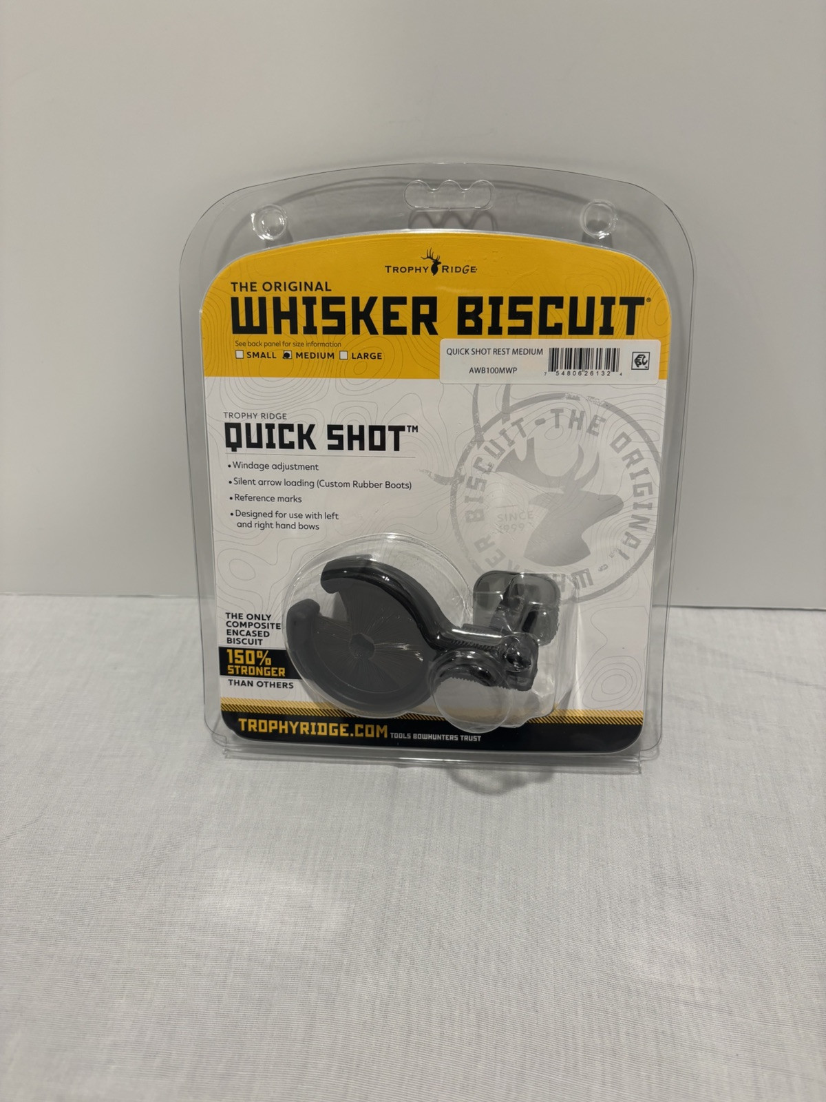 Whisker Biscuit Quick Shot MEDIUM With Bracket & Screws - Trophy Ridge #AWB100M