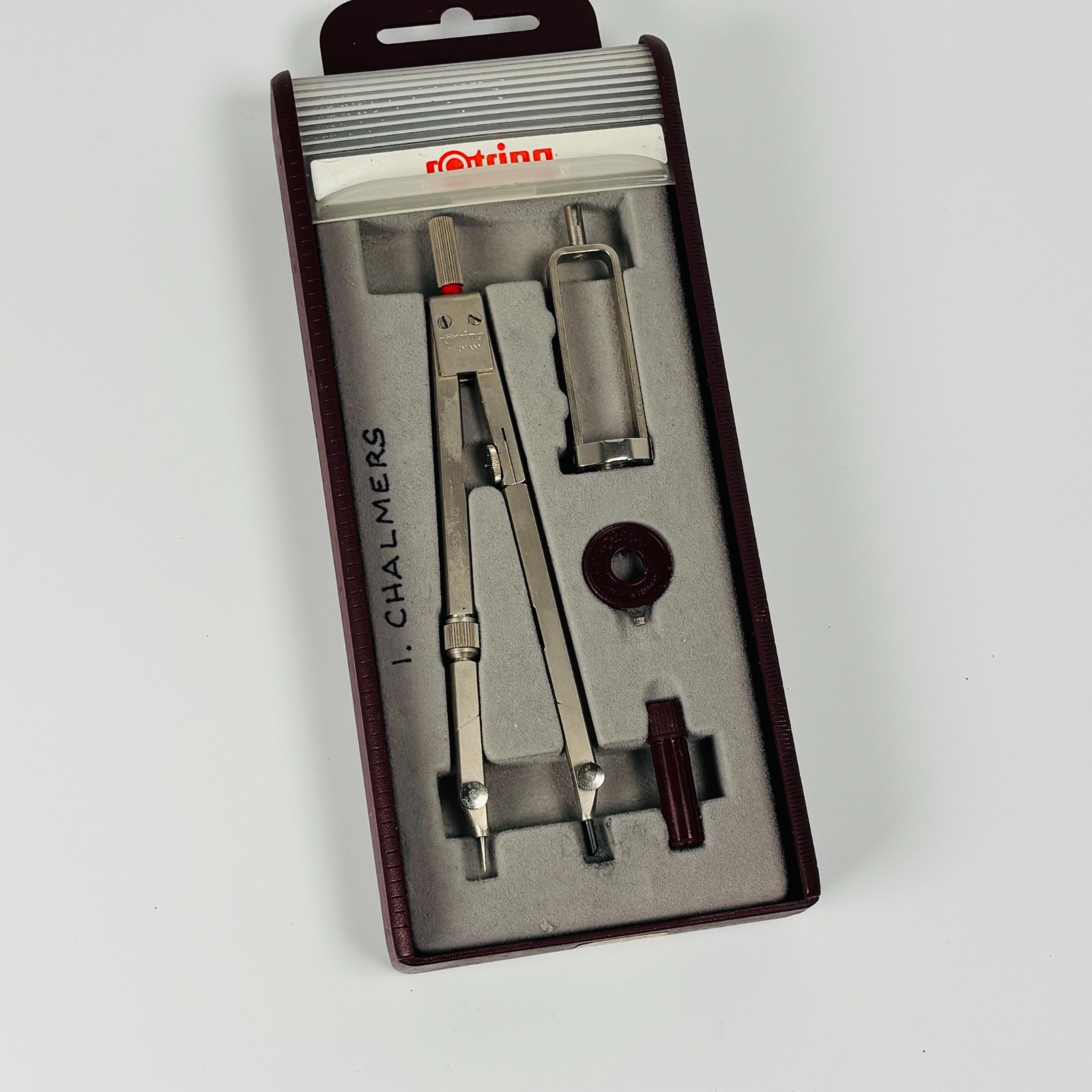 Compass Rotring Telescopic Arm Set Including Technical Pen Adapter & Spare Lead
