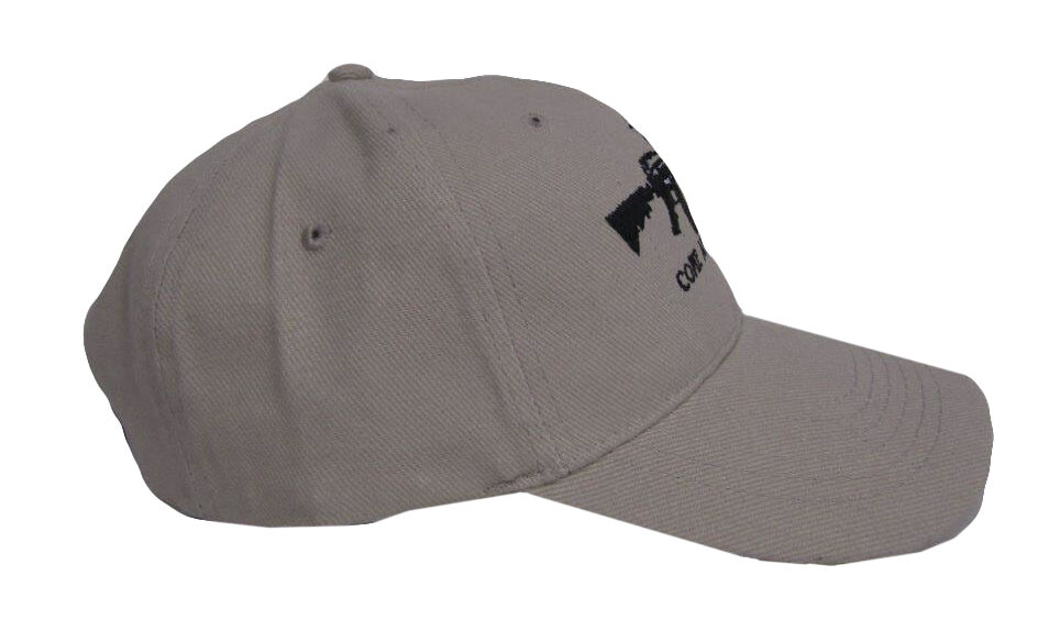 BORDER PATROL Khaki Texas Come and Take it M4 AR-15 Machine Gun Hat Cap