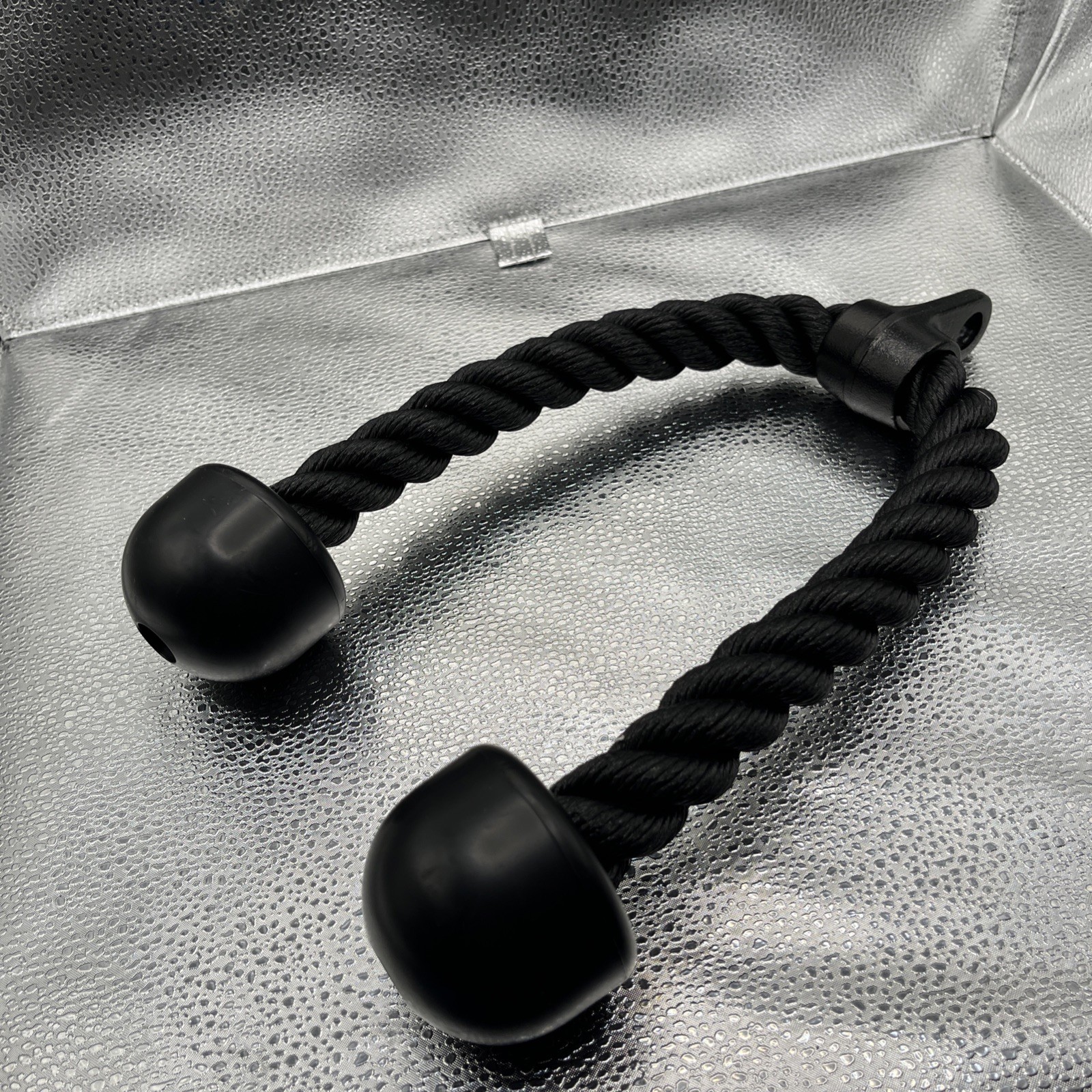 Tricep Rope Nylon Rubber Handles New Cable Attachment Workout Exercise