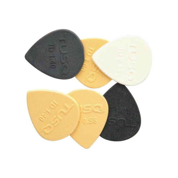 Graph Tech TUSQ Tear Drop Picks, Mixed 6 Pack