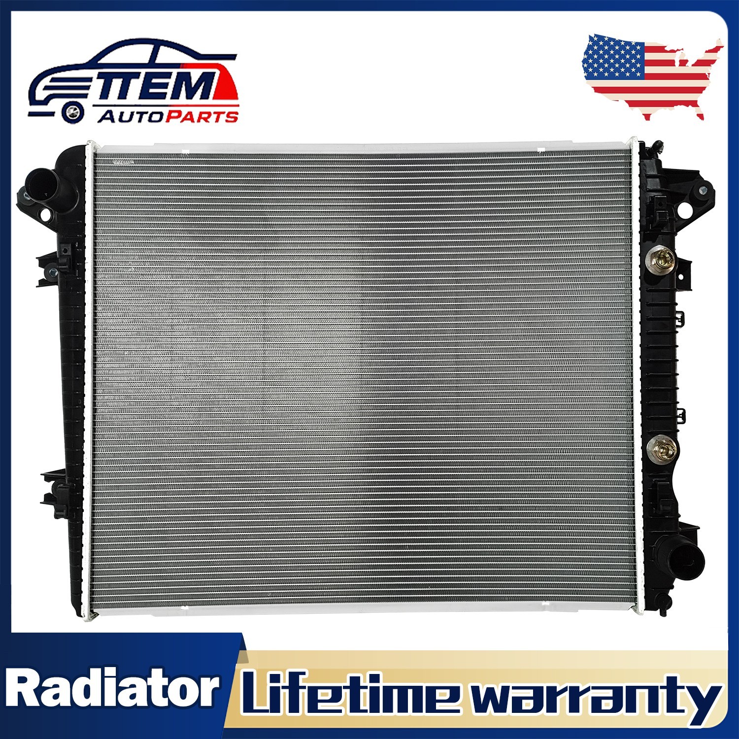 13690 Radiator For 2017-2019 Silverado Sierra 2500 3500 6.6L Turbo Aluminum Core