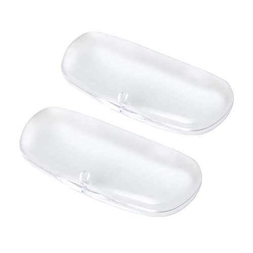 2 Pcs Plastic Eyeglasses Cases Frosted Glasses Case Hard Shell Reading Glasses