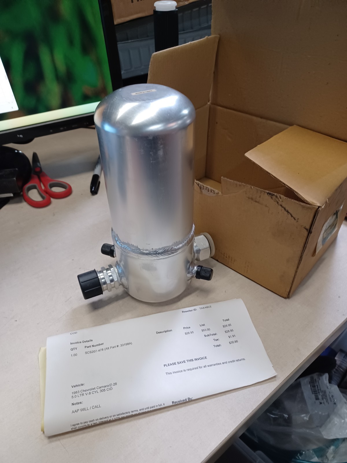 SCS/FRIGETTE 207-478 A/C ACCUMULATOR