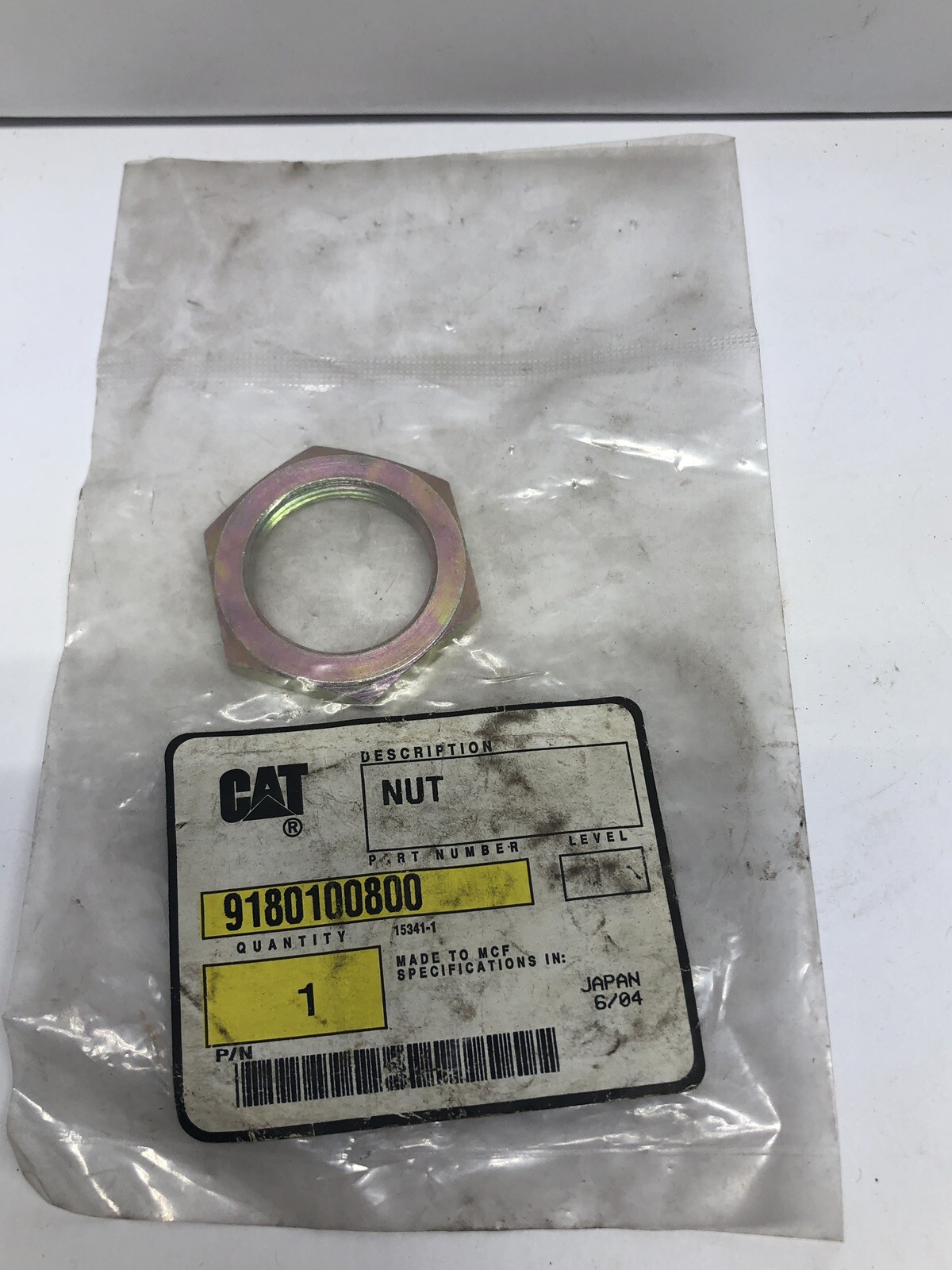 Cat Lift Truck Cat Mcf (Caterpillar) 9180100800 Nut