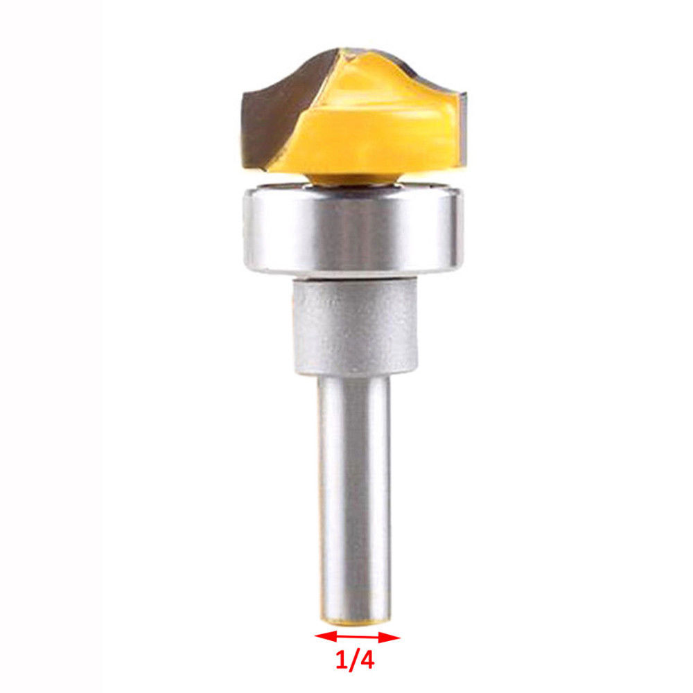 1Pcs Profile Groove Template Router Bit - 1/4" Shank Woodworking Cutter Tools