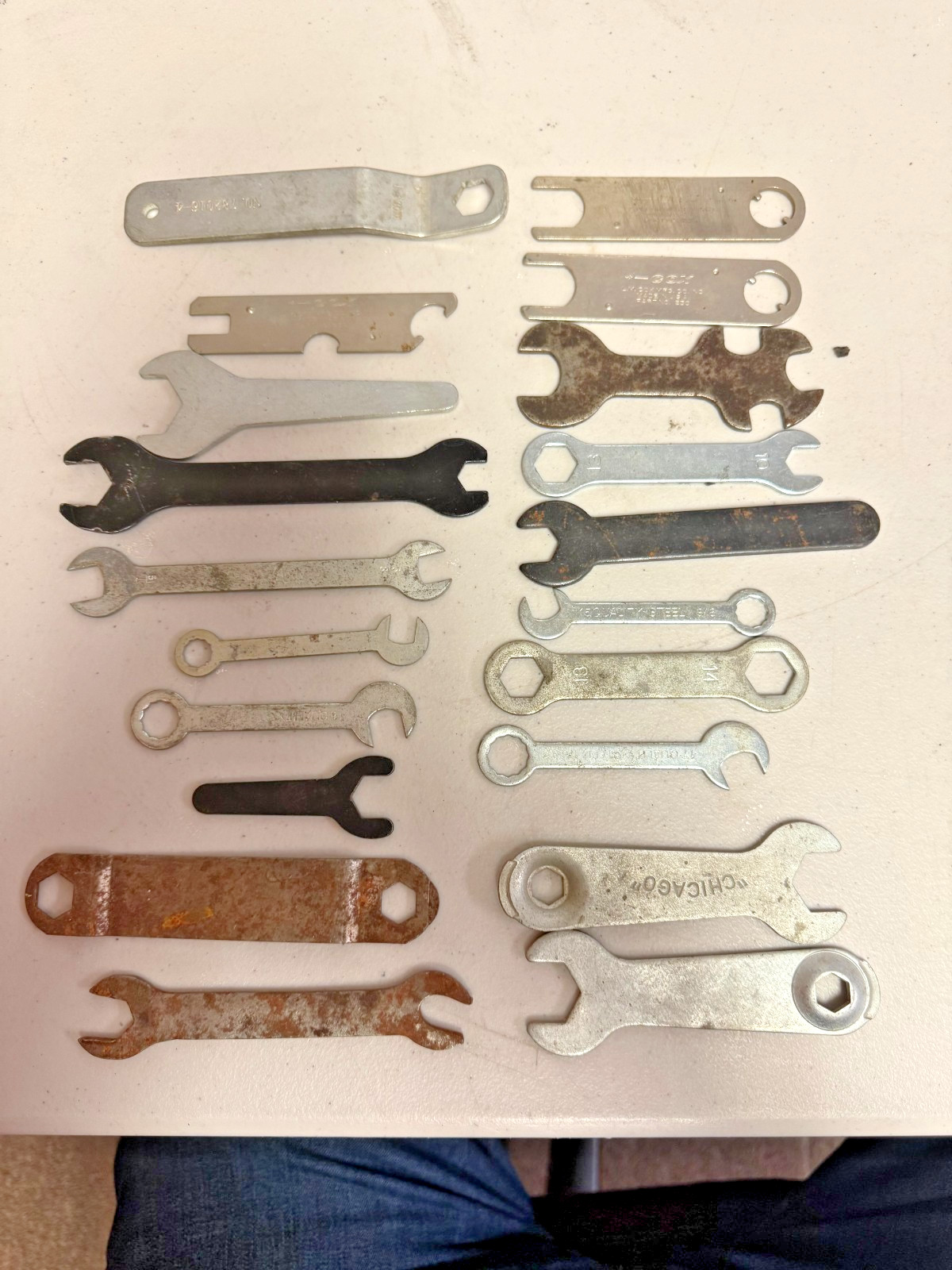 Lot Of 20 Assorted Sizes Wrenches Airplane etc Cox, Etc (13)