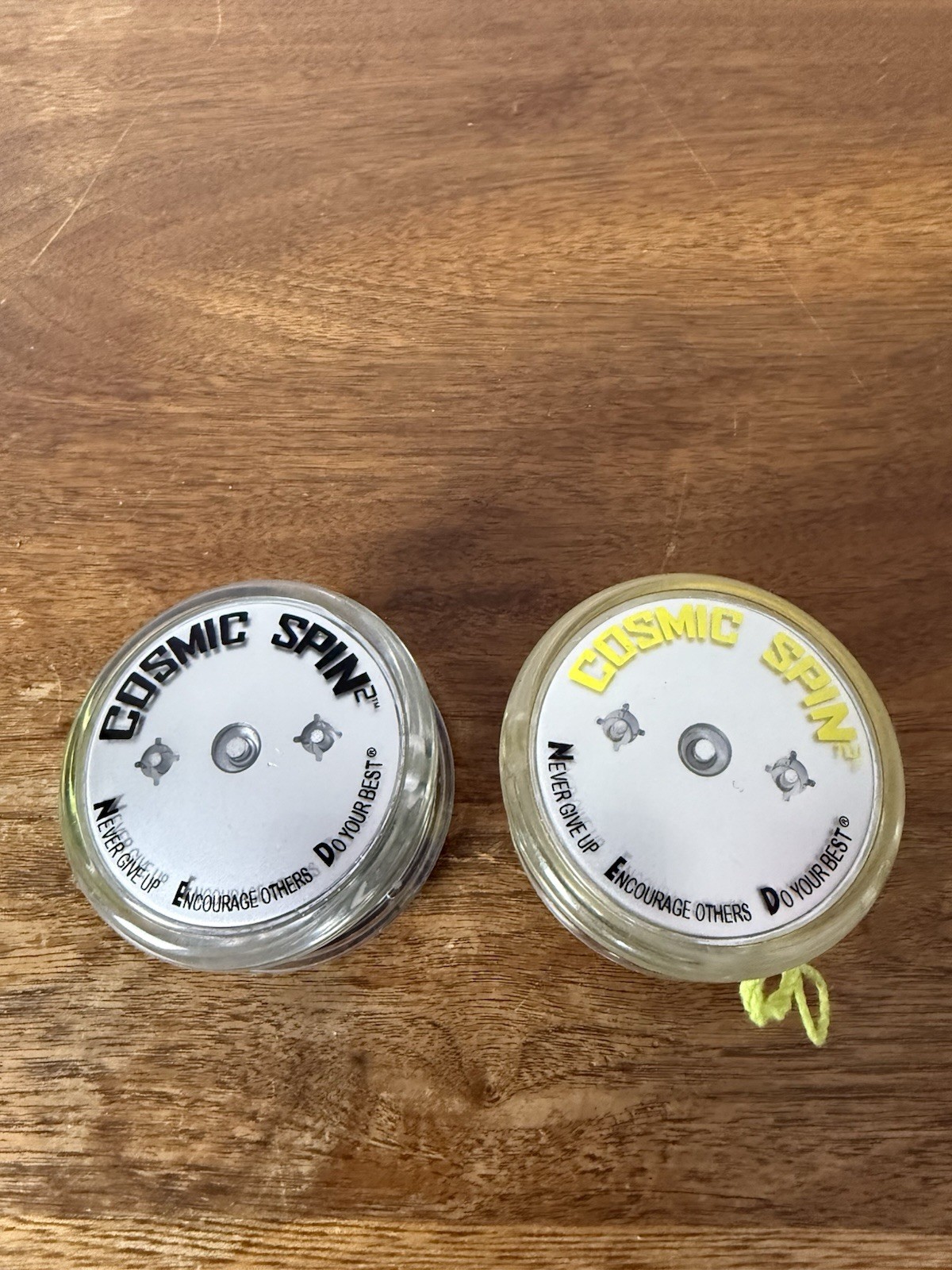 Lot of 2 Cosmic Spin Yo-Yo Black Yellow