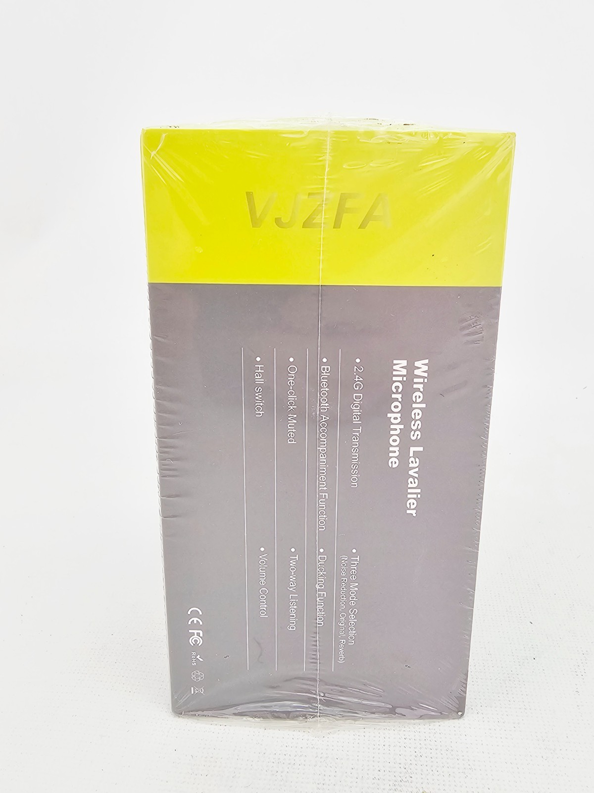 VJZFA Bluetooth Wireless Lavalier Microphone Noise Reduction Reverb Sealed