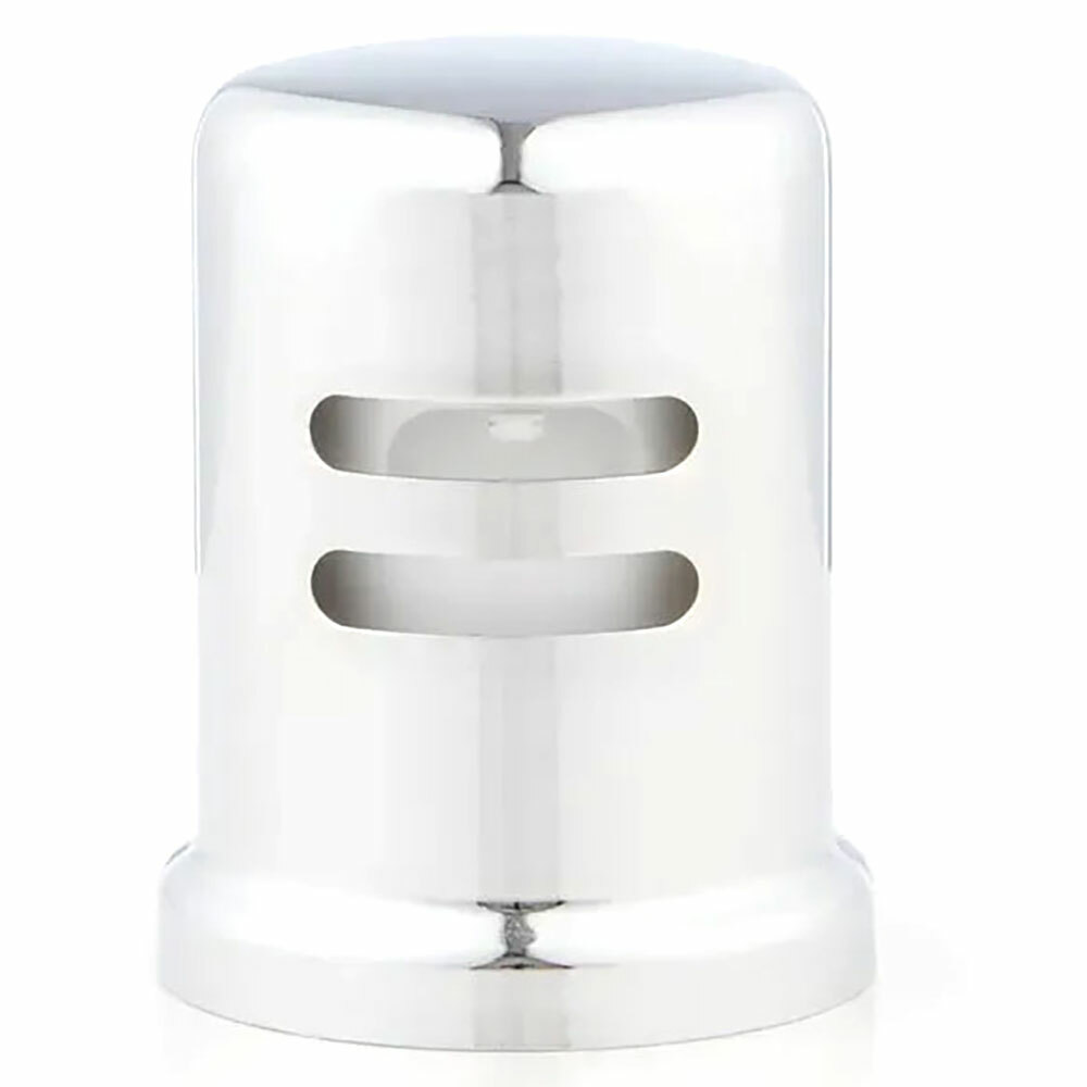 Kitchen Dishwasher Air Gap Cap (Flanged) - Chrome Plated Brass - 4405701