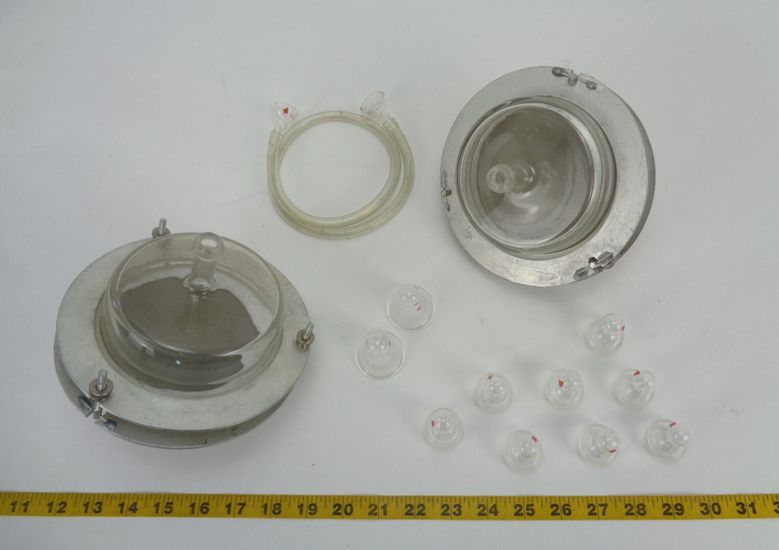 Lot Of 13  Ace Glass Science Lab Items SJ 18 SGA Tube Stoppers
