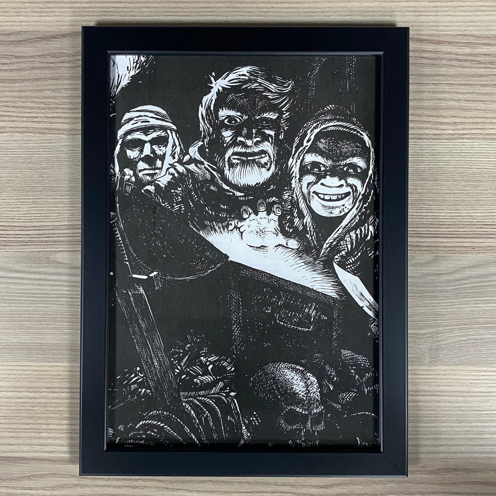 ADVANCED DUNGEONS & DRAGONS FRAMED ART. TREASURE, D&D