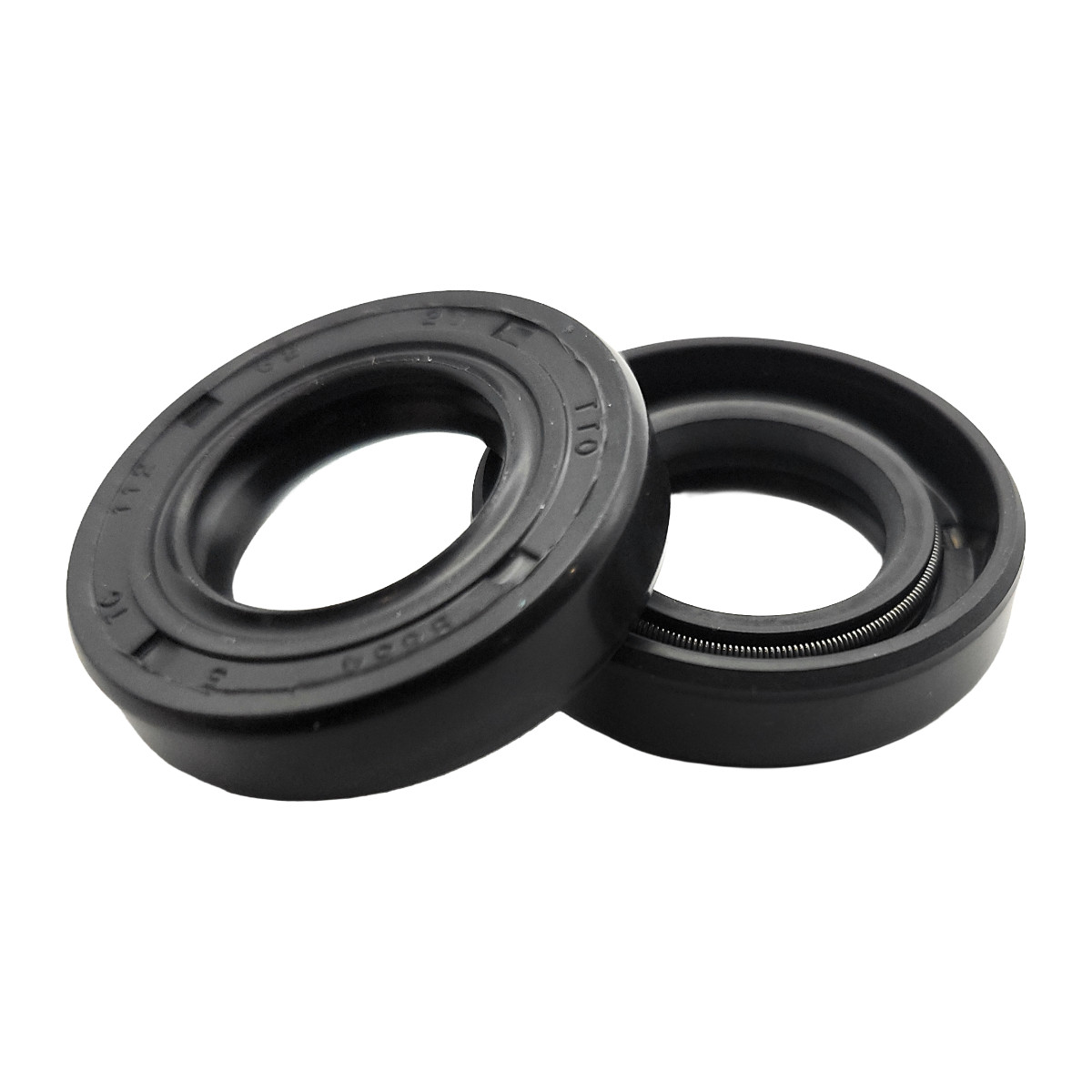 2pc Rotary Shaft Seal 0.625" x 1.125" x 0.250" Double Lip TC 5/8 x 1-1/8 x 1/4