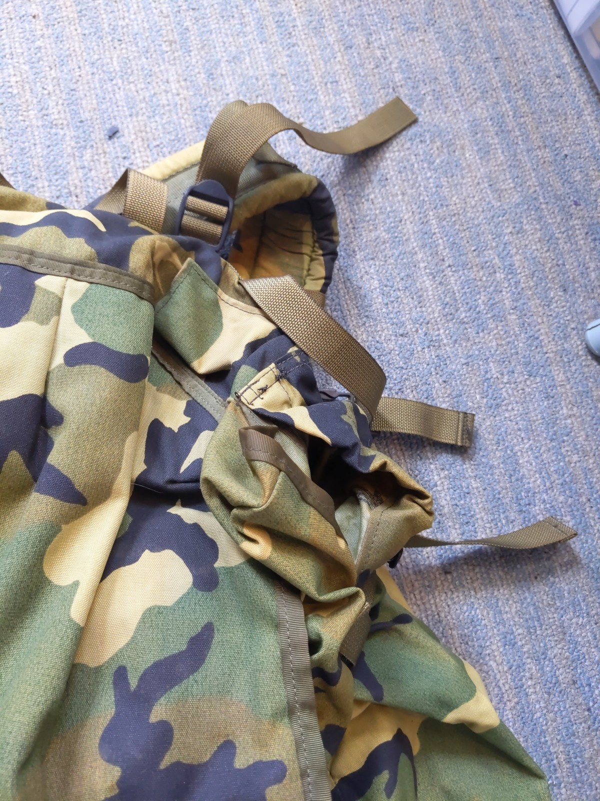 Medium Army Military Camo Field Pack With Internal Frame Plus Small Backpack