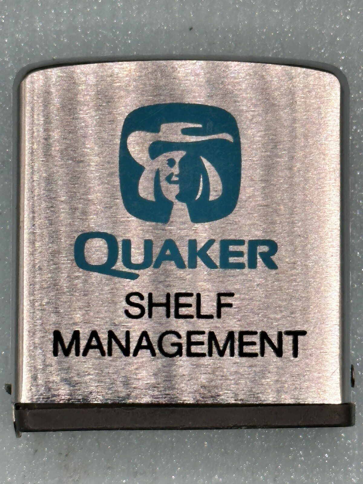 Quaker Shelf Management Advertising Zippo Tape Measure Ruler