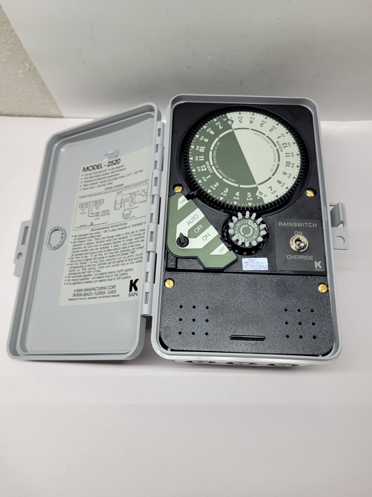 K Rain 2520 Station Controller Rain Switch 24 Hour Dail 14 Day Program