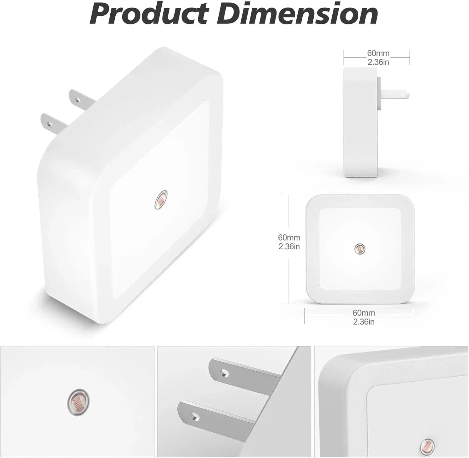 Red Night Light Plug Into Wall 4 Pack Dusk to Dawn Sensor LED Nightlight Bedroom