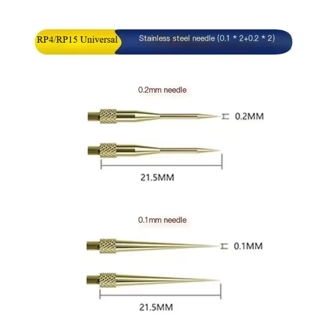 Mechanic Precision Multimeter Probe Tips 2x0.1mm & 2x0.2mm RP15 Compatible