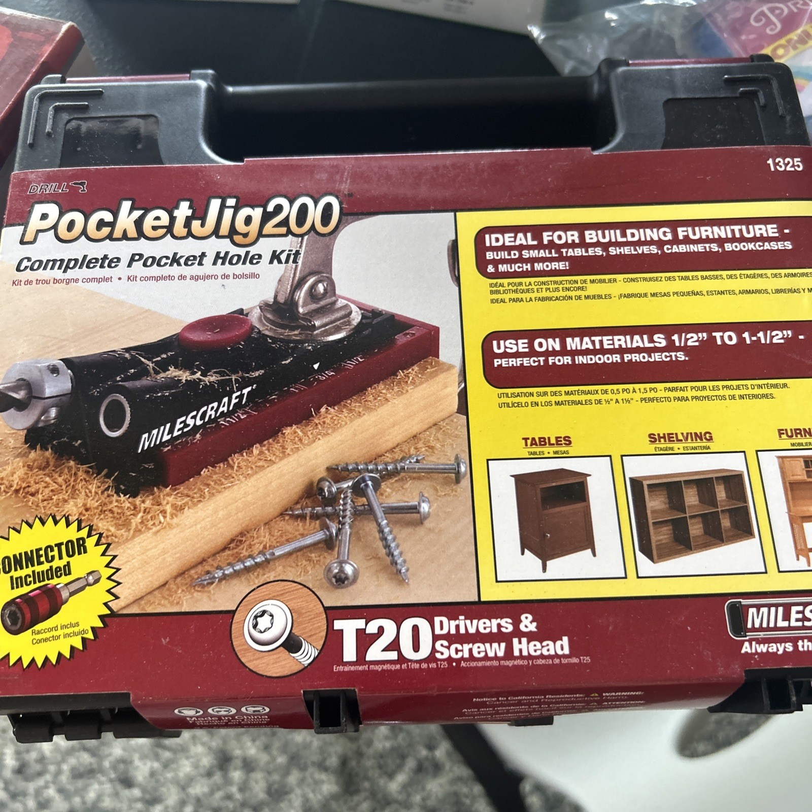 Pocket Jig 200 Complete Double/twin Pocket Hole Jig Kit System. Easy To Use