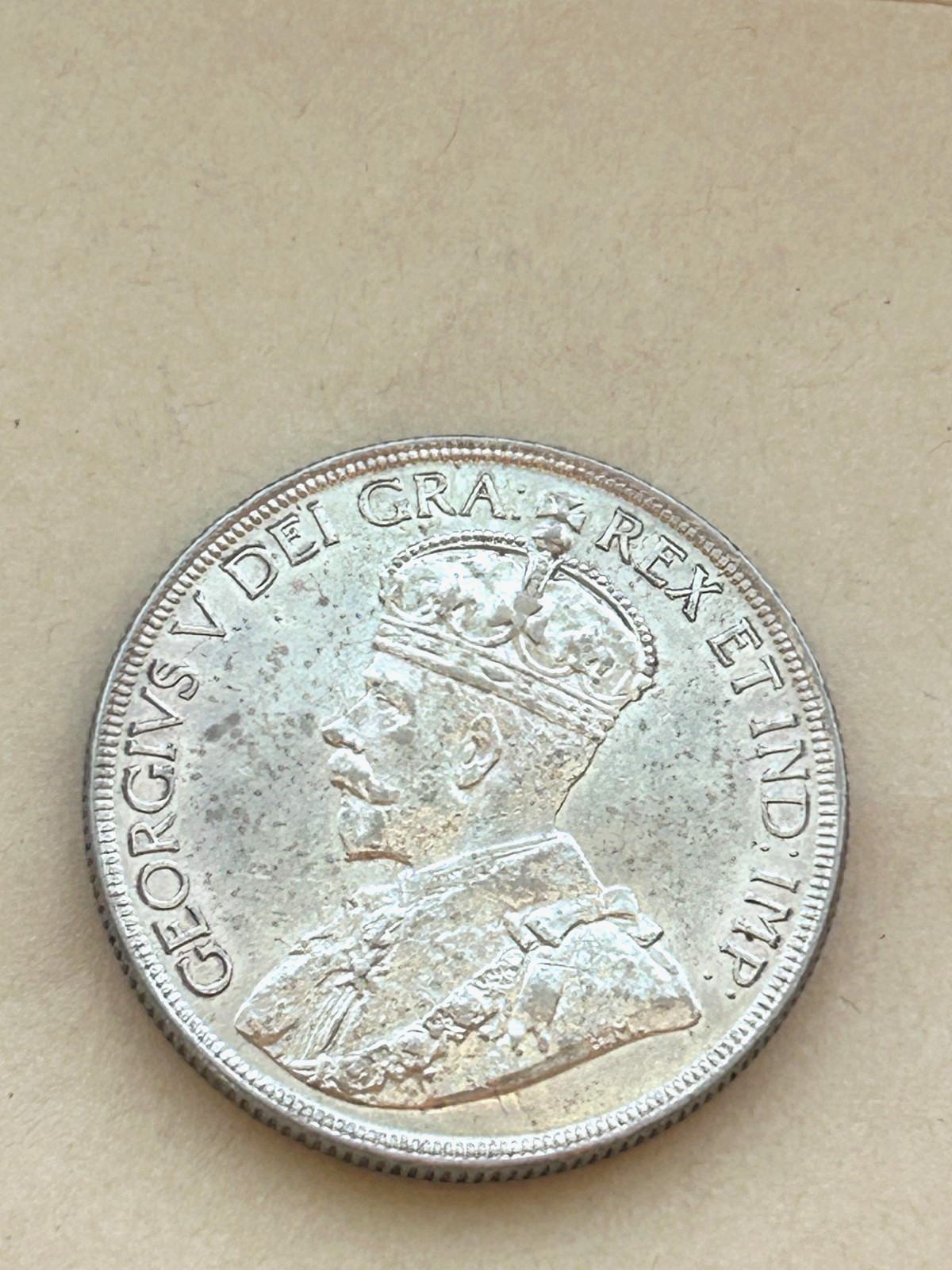 1936 $1 CANADA SILVER DOLLAR KING GEORGE V LOW Mintage AU Lustre #65