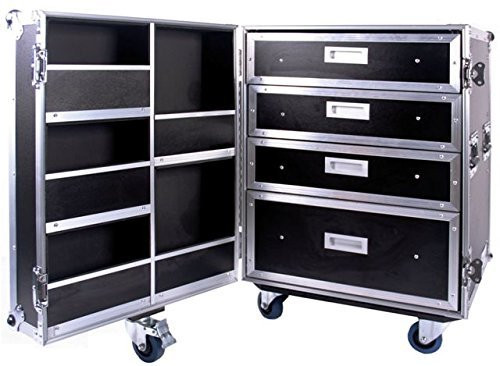 Deejay LED DEEJAYLED Super CASE with Drawers & WH (TBHWORKBOX555) , Black