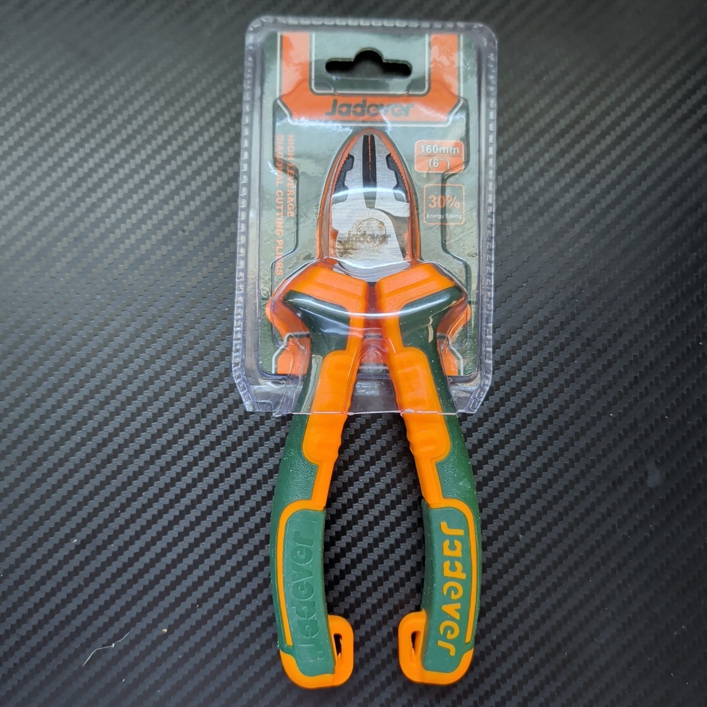 Jadever High Leverage Diagonal Cutting Pliers, 30% Labor Saving, Black Polished