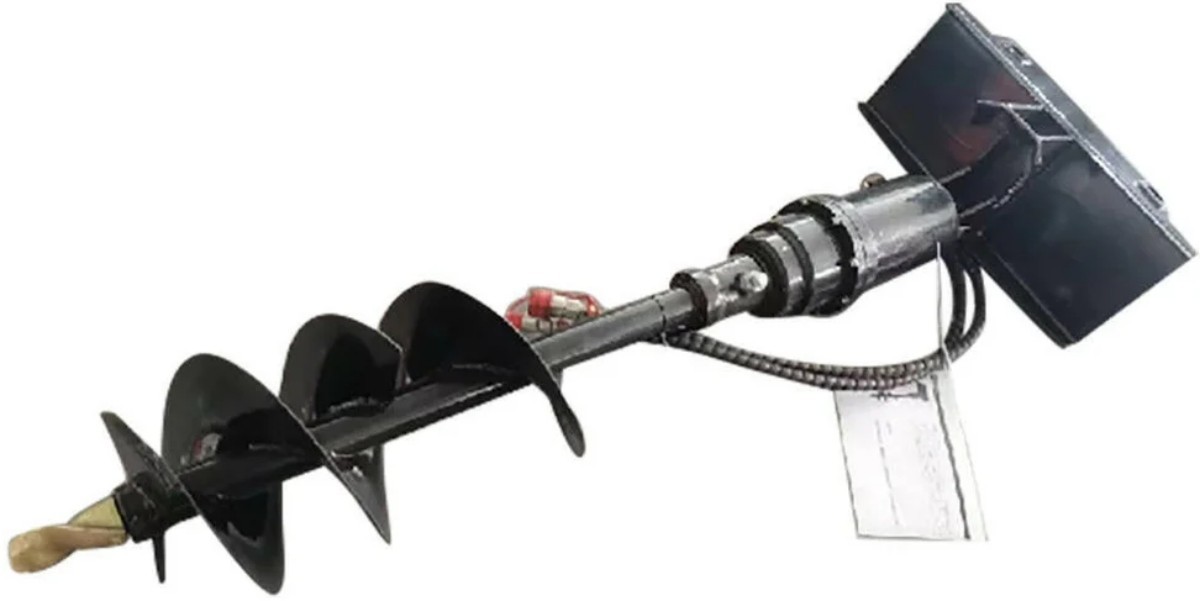 AGT 12" M-AG Hydraulic Auger Mini Skid Steer Attachment Mini Loader